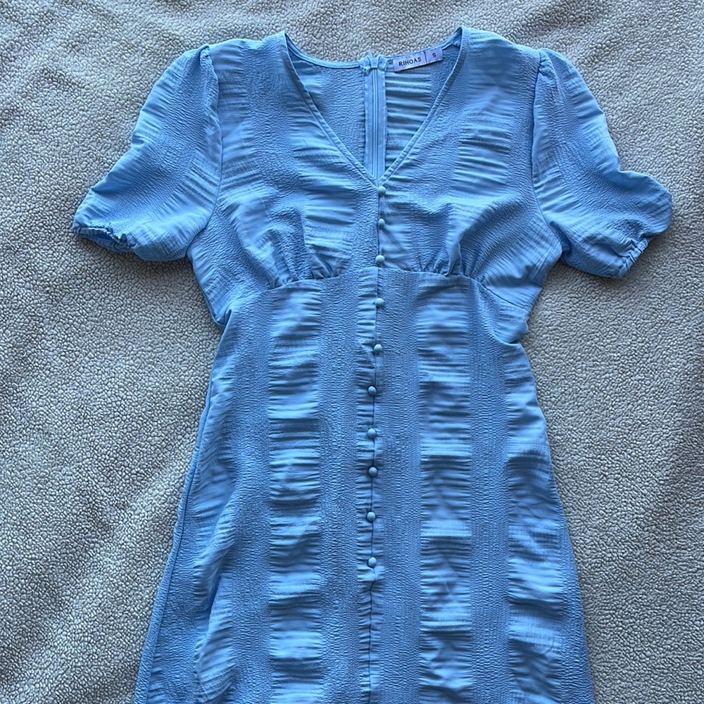 Maxi/Midi/Long Blue Lightweight Dress